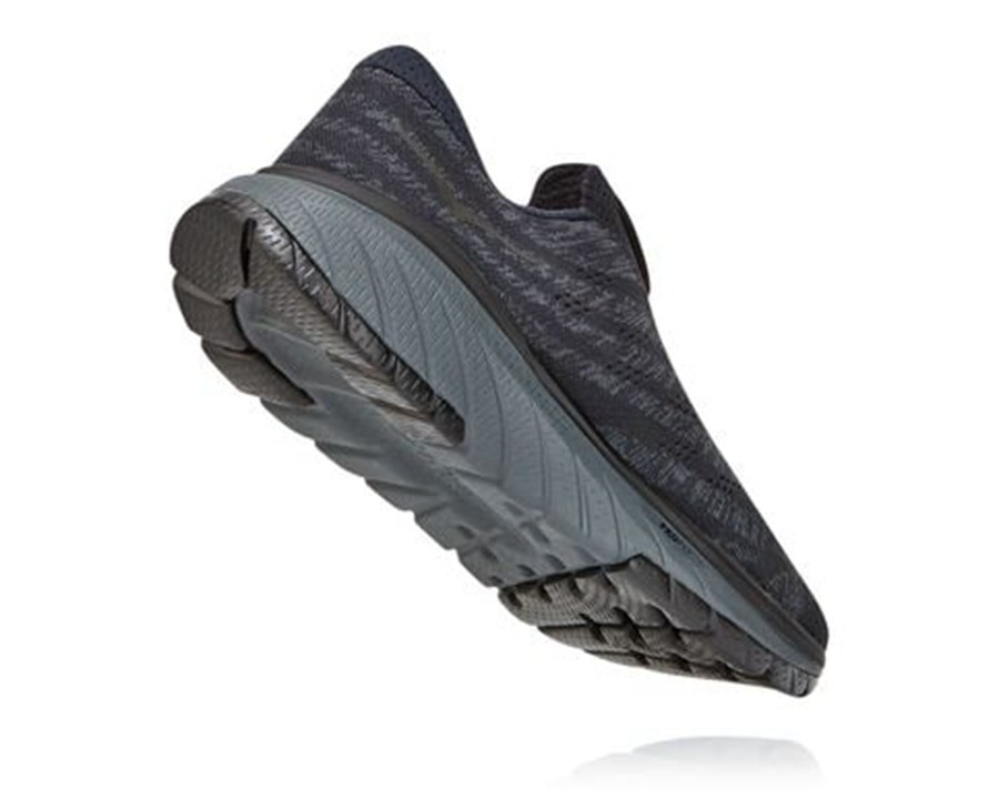 Running Shoes Mens - Hoka One One Cavu 3 Slip - Black - VXISZBR-45